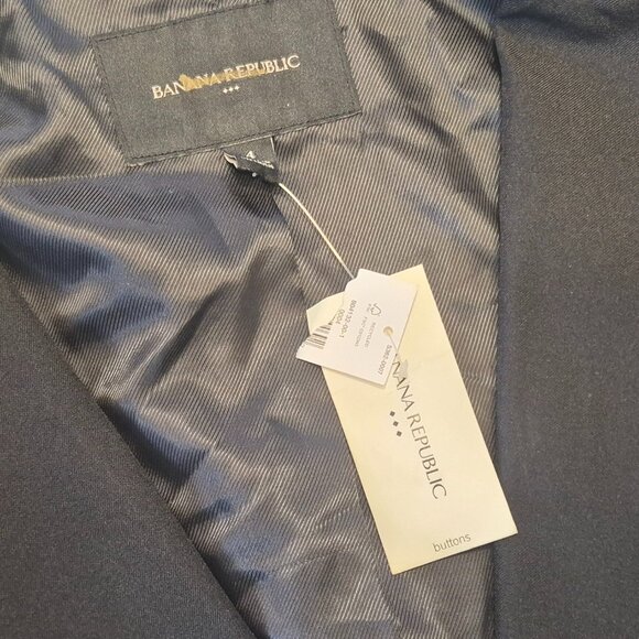 NEW Banana Republic sz 4 Factory Sculpted Stretch Blazer - Picture 7 of 8